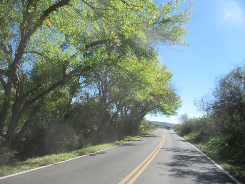 We left Jerome and are heading to Cornville and Gs Burgers.