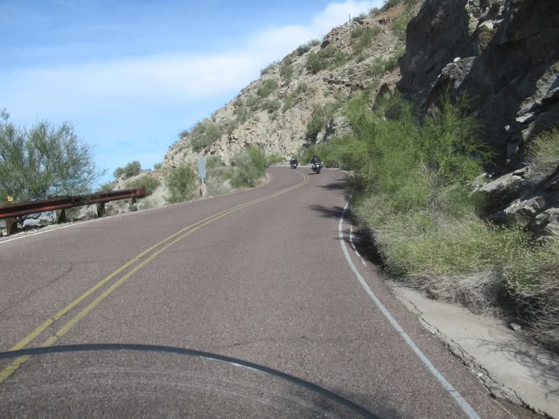 Then its up the twisty road to the top.