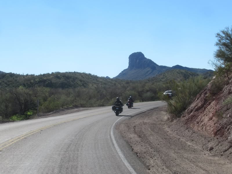 Dave wanted to ride through the mud on Vulture Mine Rd, so we went that way.
