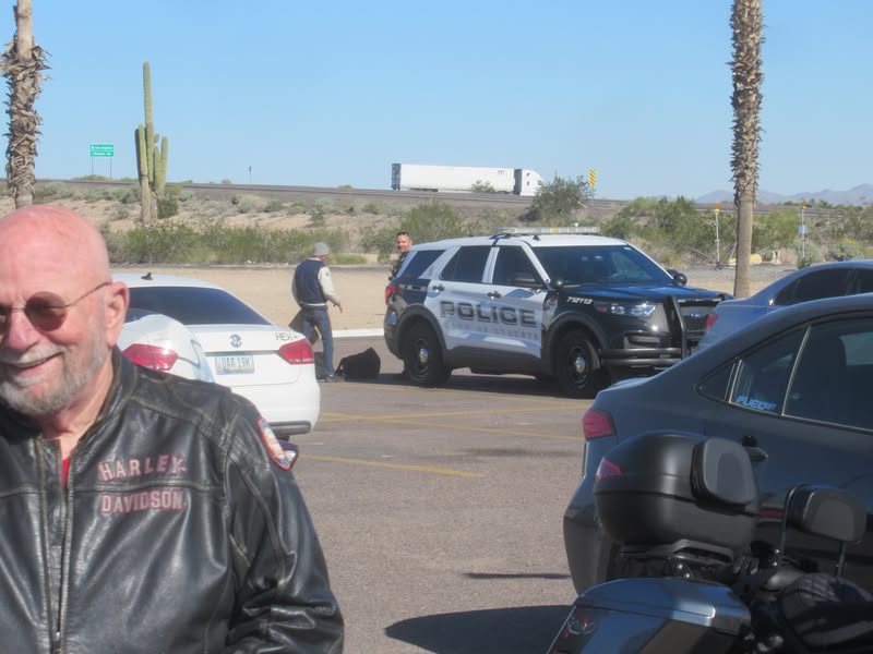 Dave was kind of happy after his visit with the PoPo.