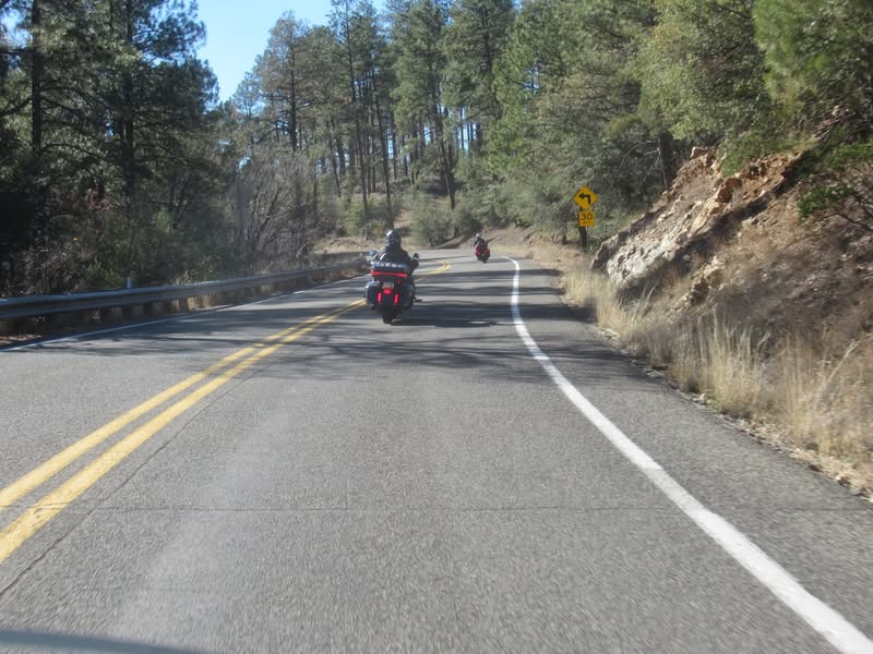 Half went back on Hwy 89 and the other half rode Iron Springs.