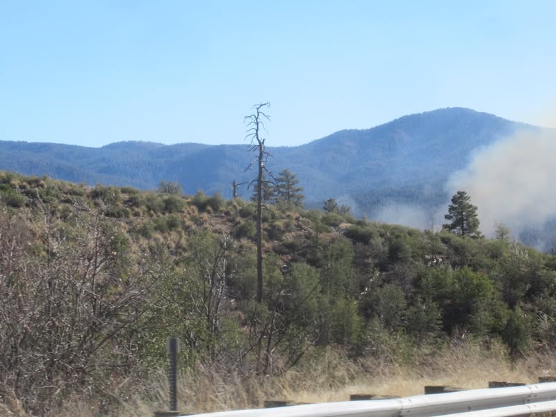 It was a great ride until we ran smack into the middle of this prescribed burn.