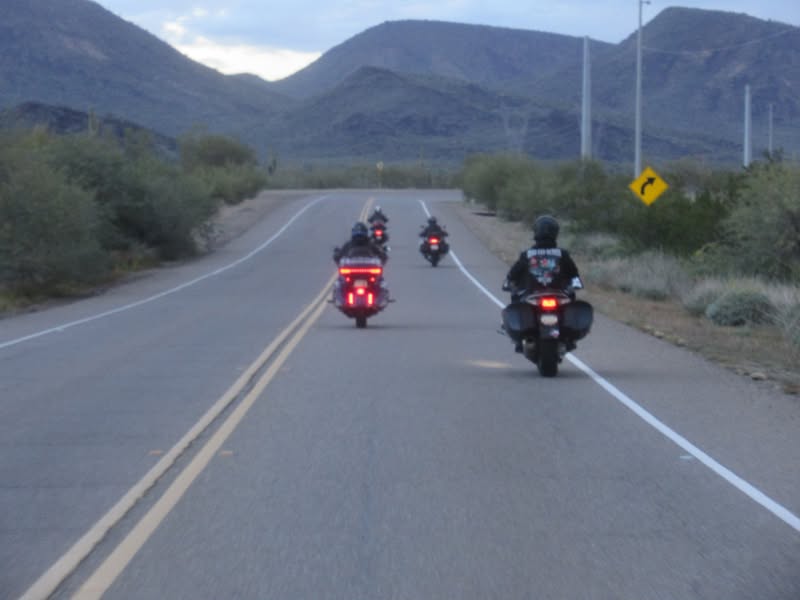We started out as five riders from the QT although one was not known to us.