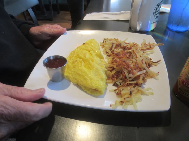 He figured it would go well with his omelette.