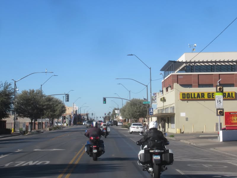 Riding through Buckeye on our way home, but the group soon broke up and went their separate ways. I 