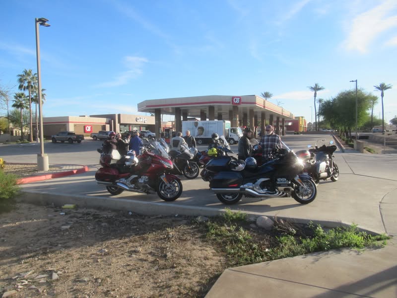 I think we have ten riders today.