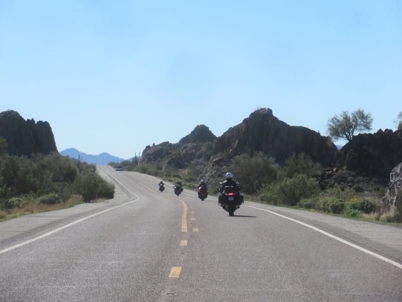 Entering the pretty little canyon ten miles north of Ajo.