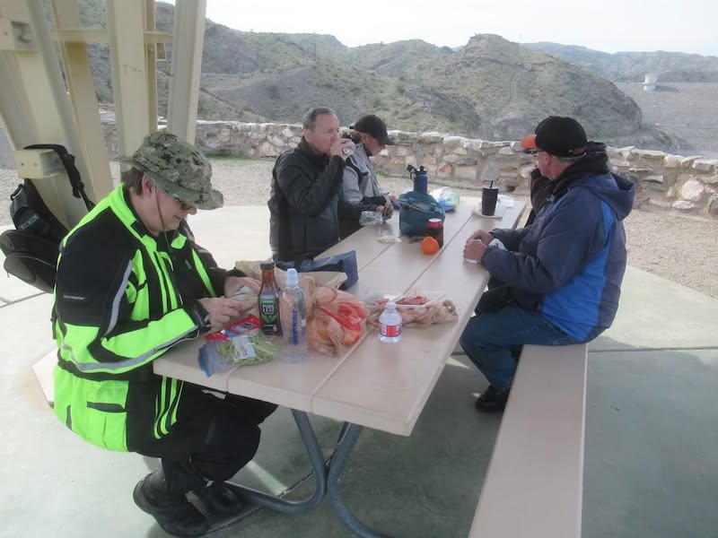 Each of us brought our own gourmet picnic lunch.