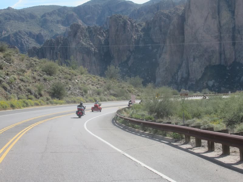 After a quick rest stop at the Ft. McDowell Chevron station, we headed out Bush Rd to Usery Pass Rd.