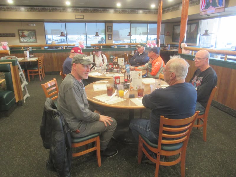 The round table worked out pretty well for accommodating our group although it w