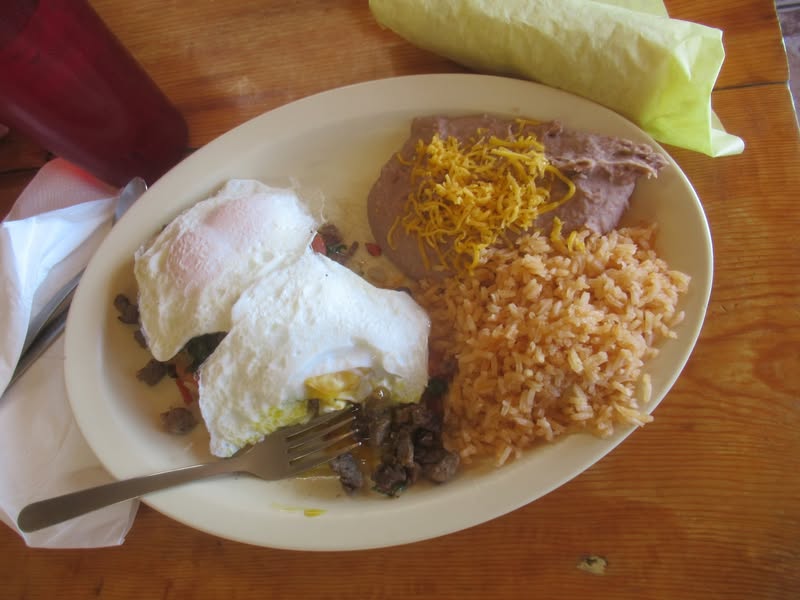 I had the steak ranchero.