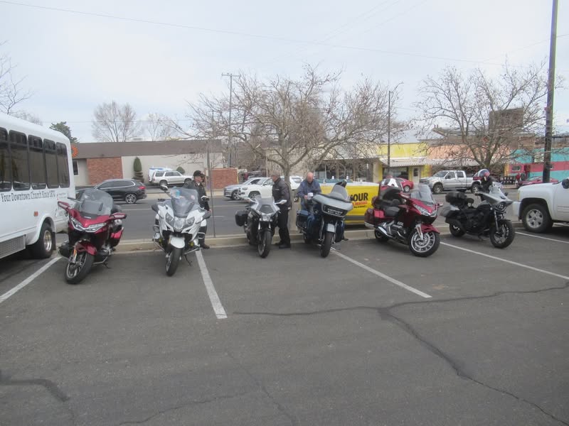 We borrowed a few spaces in the church parking lot.