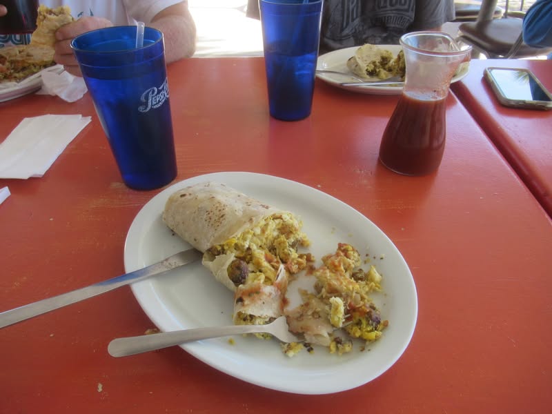 My breakfast burrito just when I remembered to get a food pic.