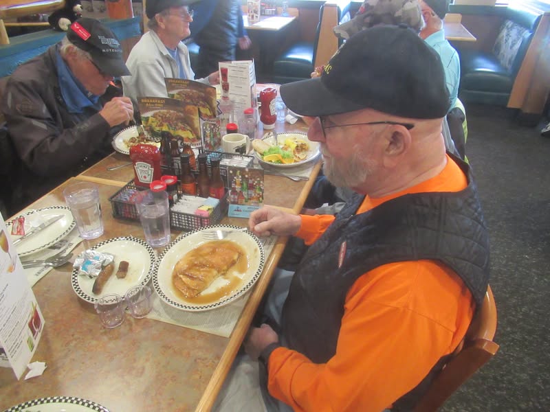 I think Dave is enjoying his flat waffle. Good to see him back in the saddle.