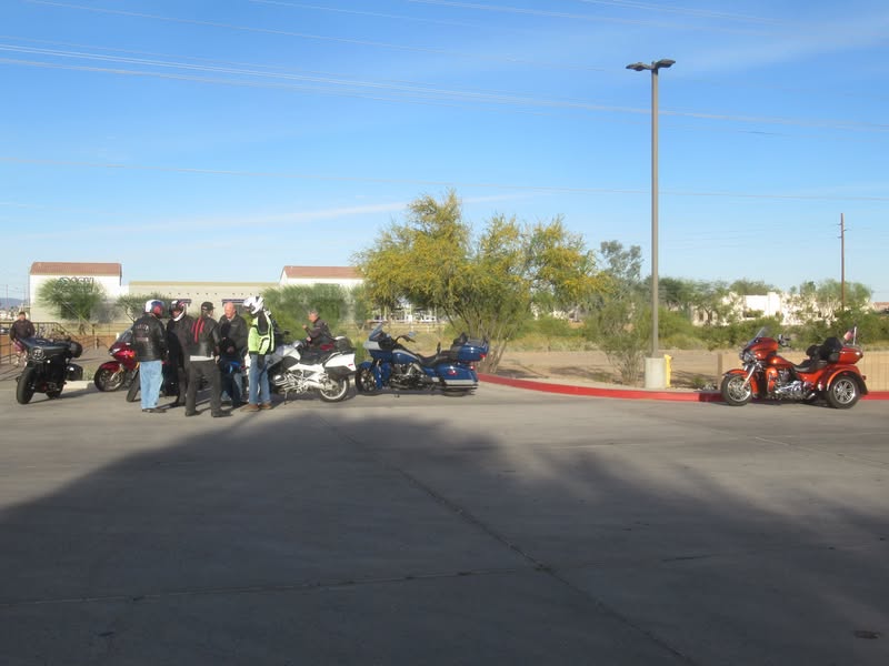 Seven meeting for the breakfast ride today.