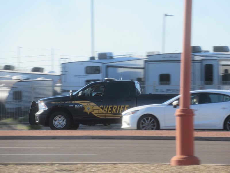 Maricopa Sheriff just checking to see if we had enough riders show up to call it