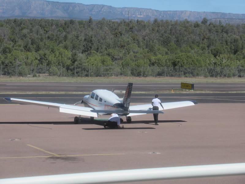I got to watch them take off.