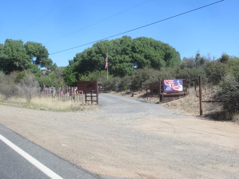 A patriotic homestead.