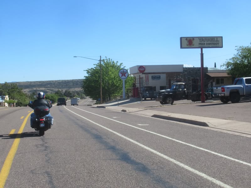Riding through Yarnell