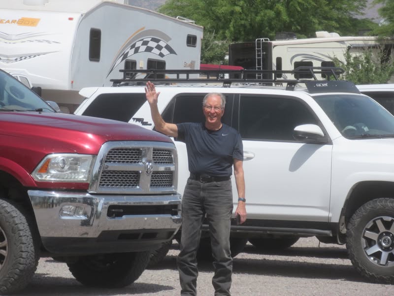Tom is waving frantically trying to get me to take his picture. I guess it worked :) :)