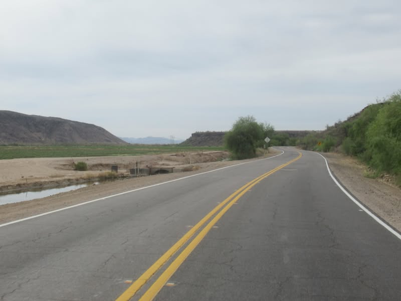 The canal follows the road in the Arlington Valley for quite a few miles.