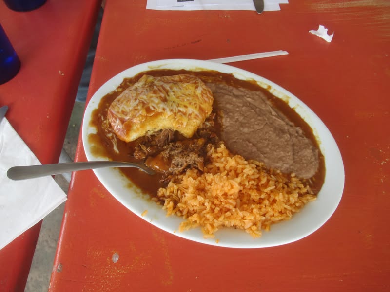 Mine and Johns Sonoran enchiladas were more than excellent.