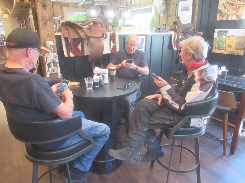 A nice visit in the backroom at the Forge.