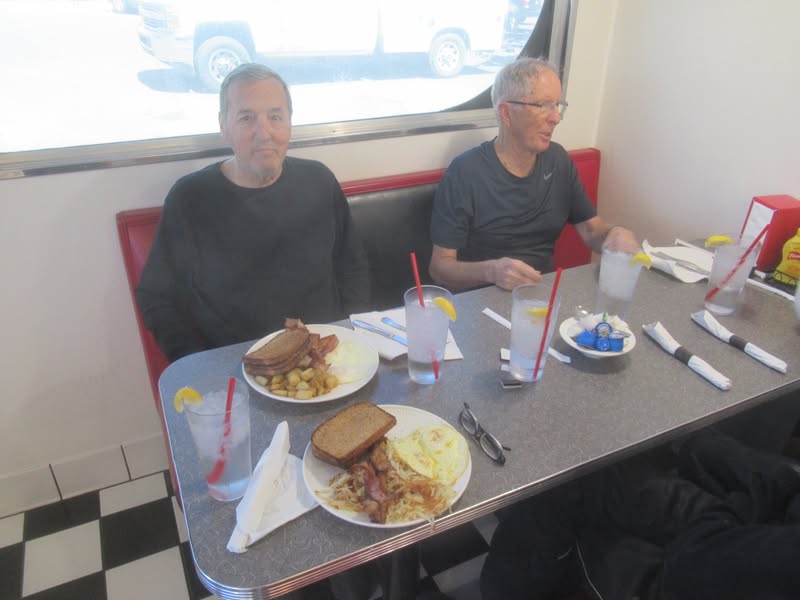 Steve and I had the same breakfast, sort of.