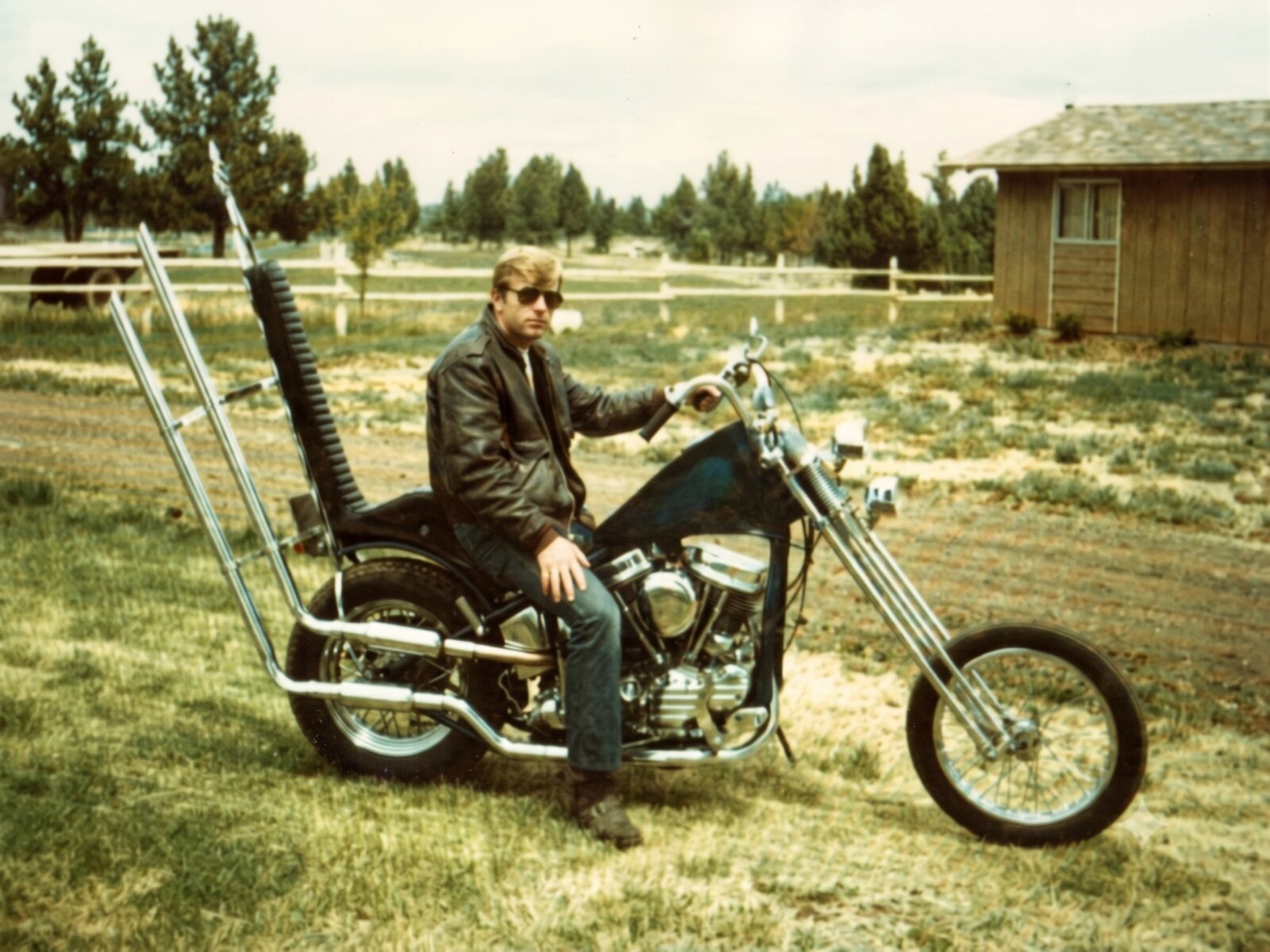 A young Lanny Badten on a chopper