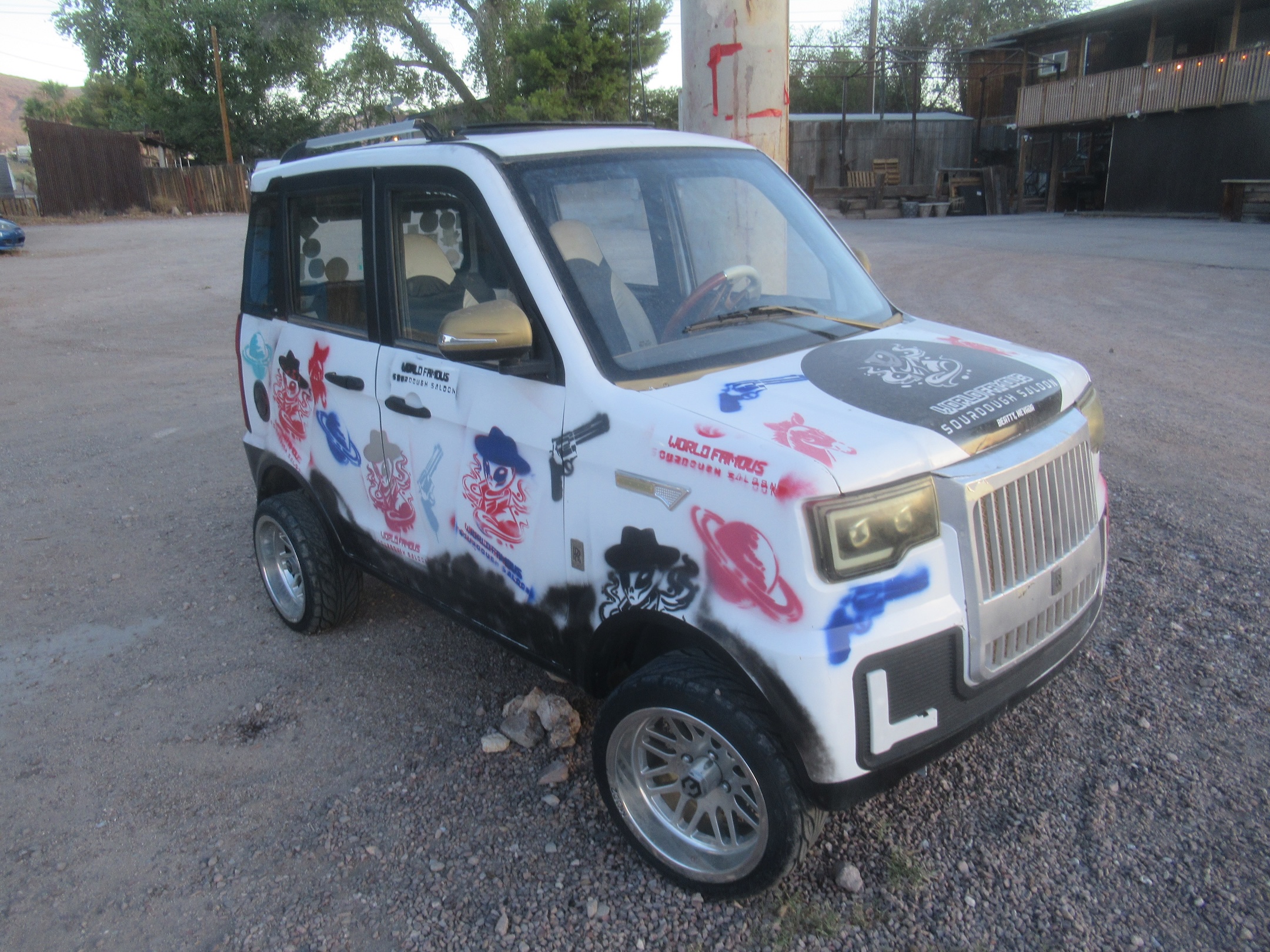 The World Famous Sourdough Saloon's painted promotional rig
