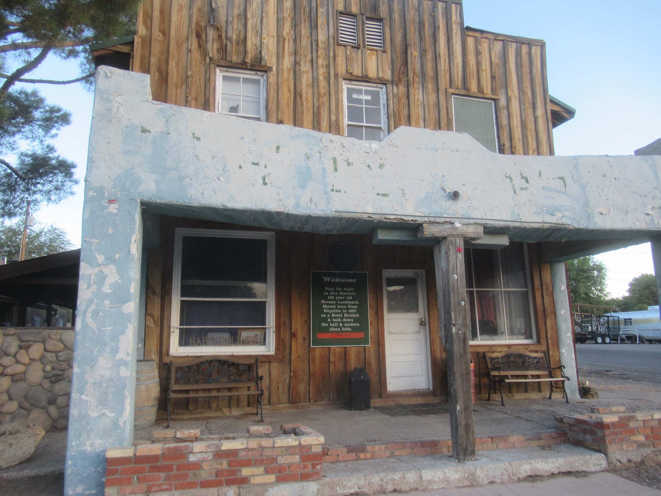 The historic building moved from Rhyolite in 1907