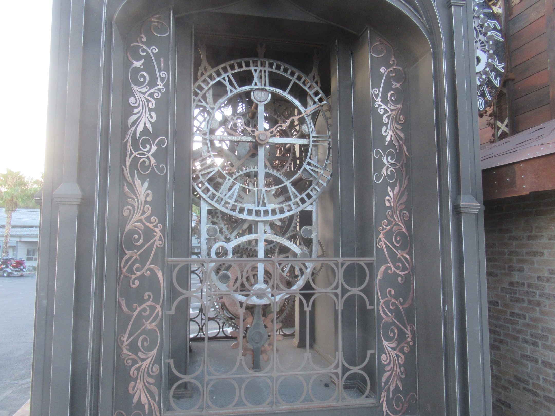 A close look at the clock tower's gears